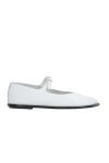Niccolò Pasqualetti Lea Leather Ballerina Shoes In White