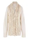 Niccolò Pasqualetti Floral-lace Cardigan In Neutral
