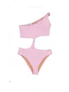 Niccolò Pasqualetti Fluido Cut-out Bikini In Pink