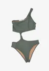 Niccolò Pasqualetti Fluido Cut-out Bikini In Green