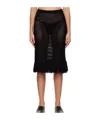 Niccolò Pasqualetti Black Grata Midi Skirt