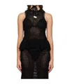 Niccolò Pasqualetti Black Grata Camisole