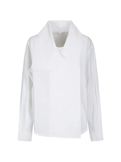 Niccolò Pasqualetti Luna Asymmetric-collar Jacket In White