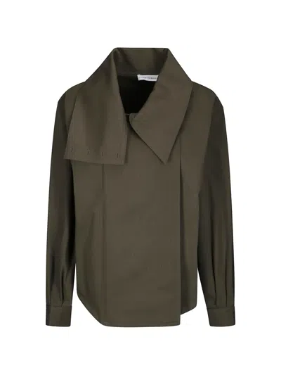 Niccolò Pasqualetti Luna Herringbone Shirt Jacket In Brown