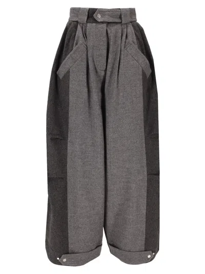 Niccolò Pasqualetti Luna Wide Legged Trousers In Black