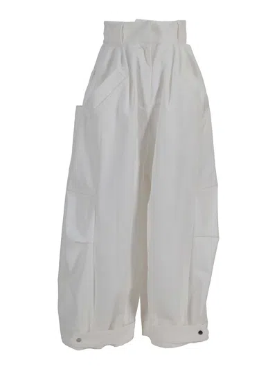 Niccolò Pasqualetti Montage Trousers - Cotton Twill In White