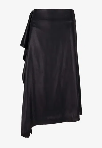 NICCOLÒ PASQUALETTI NOTA ASYMMETRIC MIDI SKIRT