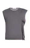 Niccolò Pasqualetti Nota Cotton Vest In Gray