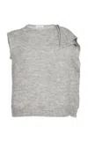 Niccolò Pasqualetti Nota Mohair Vest In Light Grey