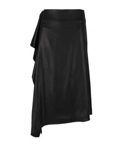 Niccolò Pasqualetti Nota Satin Skirt In Black