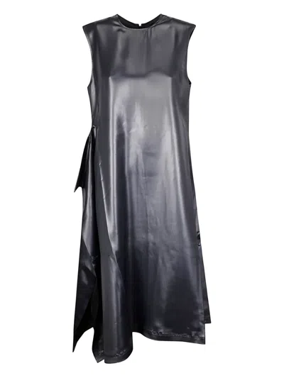 Niccolò Pasqualetti Nota Slip Midi Dress In Black