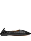 Niccolò Pasqualetti Obliqua Soft Ballerinas Calf In Black