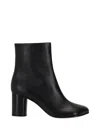Niccolò Pasqualetti Obliqua Leather Ankle Boots In Black