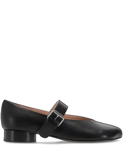NICCOLÒ PASQUALETTI OBLIQUA BUCKLE-STRAP FLAT PUMPS