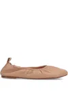 Niccolò Pasqualetti Obliqua Leathner Ballet Flats In Brown