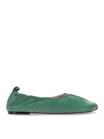 NICCOLÒ PASQUALETTI OBLIQUA SOFT BALLERINAS - CALFSKIN LEATHER