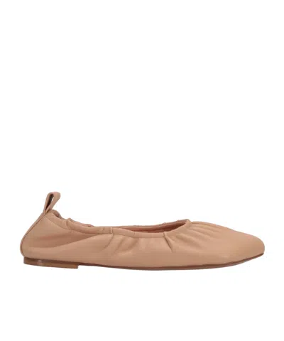 Niccolò Pasqualetti Obliqua Soft Ballerinas In Beige