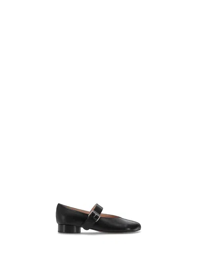NICCOLÒ PASQUALETTI NICCOLÒ PASQUALETTI OBLIQUA STRAP BALLERINAS - CALFSKIN LEATHER