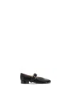 Niccolò Pasqualetti Obliqua Strap Ballerinas In Black