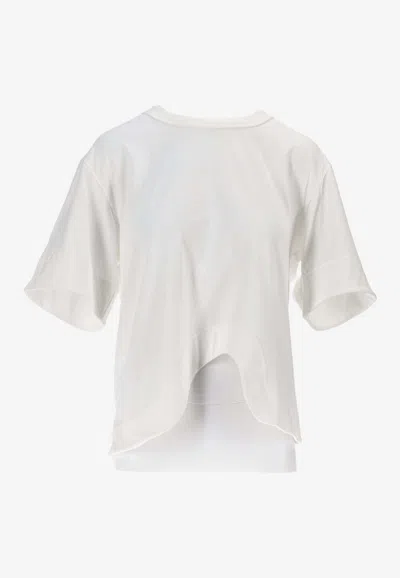 Niccolò Pasqualetti Onda Asymmetric T-shirt In Neutral