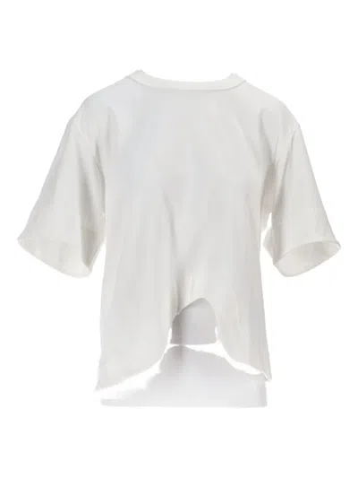 NICCOLÒ PASQUALETTI ONDA CURVED-HEM T-SHIRT