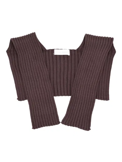 Niccolò Pasqualetti Parte Scarf Wool Yarn In Brown