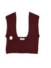 Niccolò Pasqualetti Parte Scarf Wool Yarn In Burgundy
