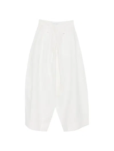 Niccolò Pasqualetti Phobos Draped Trousers In White