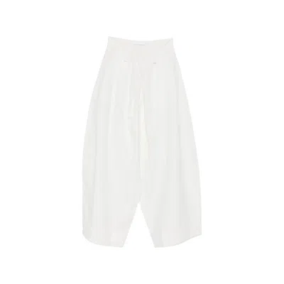 Niccolò Pasqualetti Phobos Draped Trousers In White