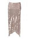 Niccolò Pasqualetti Pinna Sequined Midi Skirt In Neutral