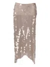 Niccolò Pasqualetti Pinna Sequined Midi Skirt In Multi
