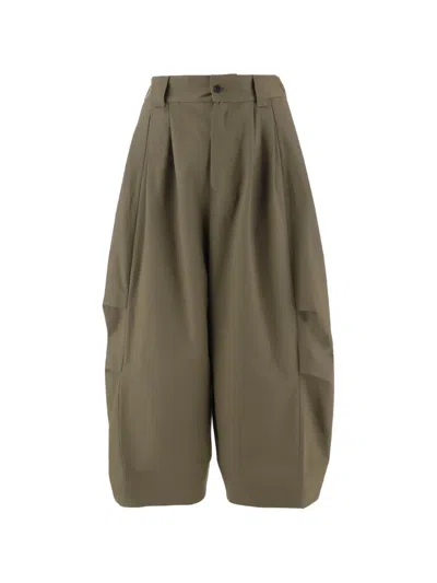 Niccolò Pasqualetti Pleated Wide-leg Trousers In Green