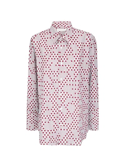 Niccolò Pasqualetti Polka-dot Long-sleeve Shirt In Brown