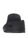 Niccolò Pasqualetti Ribbed Beanie Hat In Gray