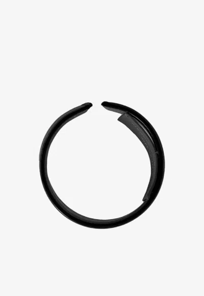 Niccolò Pasqualetti Rigid Leather Bracelet In Brown