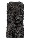 Niccolò Pasqualetti Sequin-embellished Sleeveless Top In Black