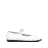 Niccolò Pasqualetti Lea Leather Ballerina Shoes In White