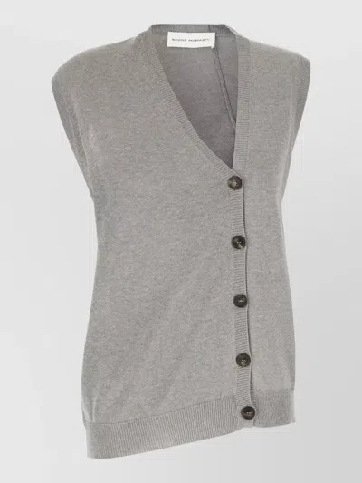 Niccolò Pasqualetti Silk Blend Tank Top In Gray