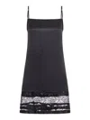 Niccolò Pasqualetti Lace-panel Slip Dress In Black