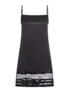 Niccolò Pasqualetti Lace-panel Slip Dress In Black