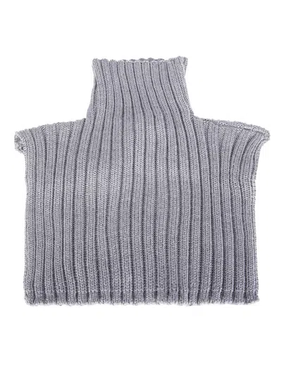 Niccolò Pasqualetti Soft Top Shrug Scarf In Gray