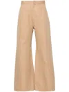Niccolò Pasqualetti Tegola Seam-detail Flared Trousers In 中性色