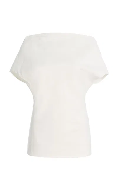 Niccolò Pasqualetti Tela Linen-cotton Top In White
