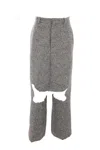 Niccolò Pasqualetti Eolico Skirt Trousers In Light Gray