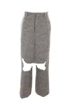 Niccolò Pasqualetti Eolico Skirt Trousers In Light Gray