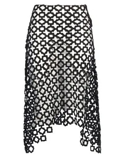 Niccolò Pasqualetti Woman Midi Skirt Black Size M Cotton