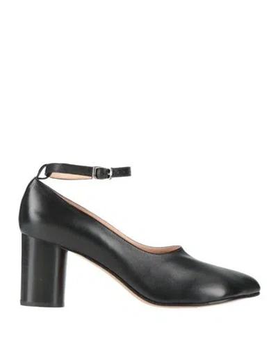 Niccolò Pasqualetti Woman Pumps Black Size 10 Calfskin