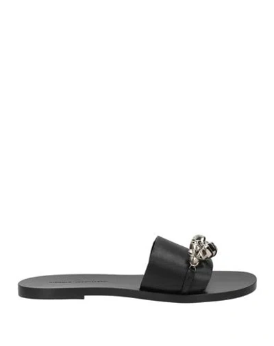 Niccolò Pasqualetti Woman Sandals Black Size 7 Calfskin