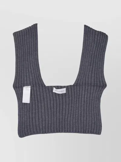 NICCOLÒ PASQUALETTI WOOL YARN SCARF RIBBED TEXTURE