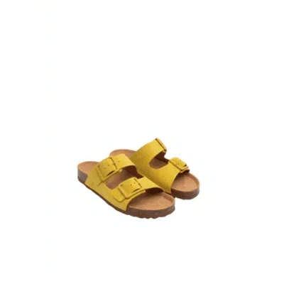 Nice Things Buckles Bio Sandals In Mustard 104 From In Yellow